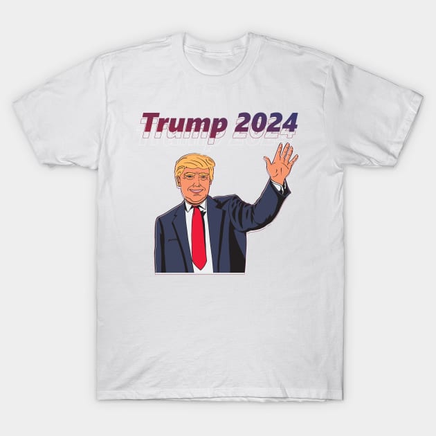 Trump 2024 T-Shirt by psanchez